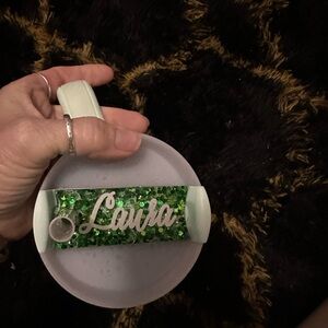 Handmade epoxy resin Personalized tag for Stanley's.